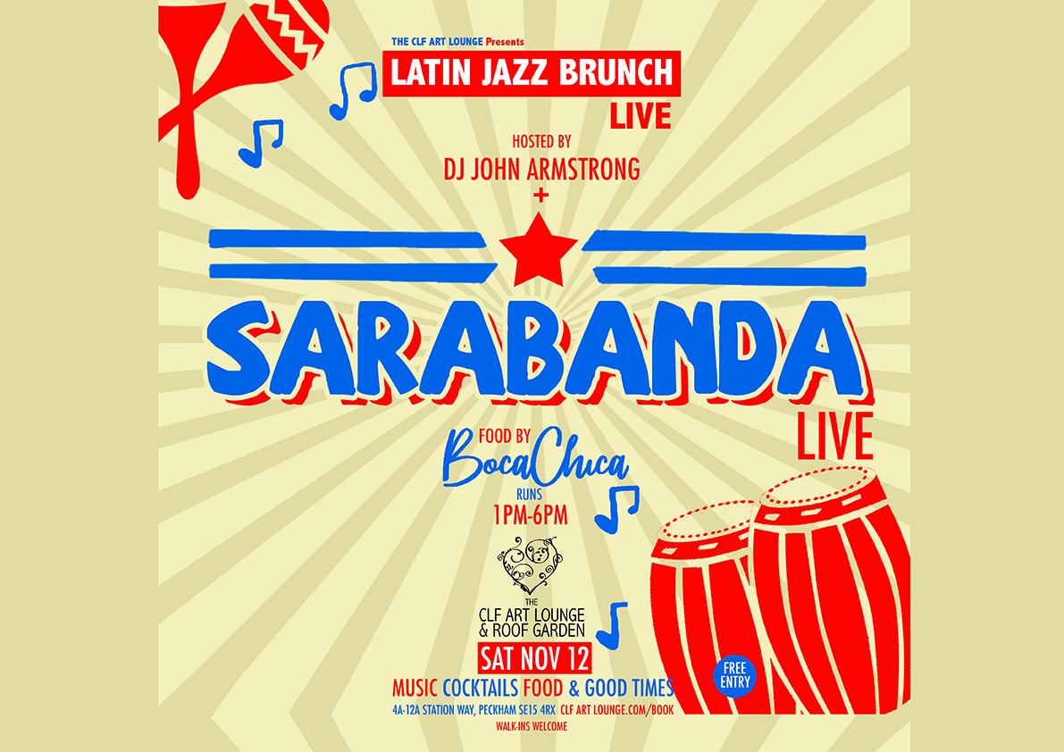 Latin Jazz Brunch Live with Sarabanda (Live) + John Armstrong, Free Entry