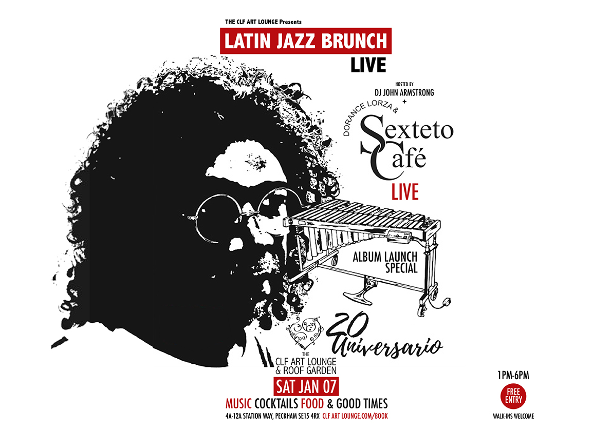 Columbian musical maestro and salsa don, DORANCE LORZA & SEXTETO CAFE (LIVE)