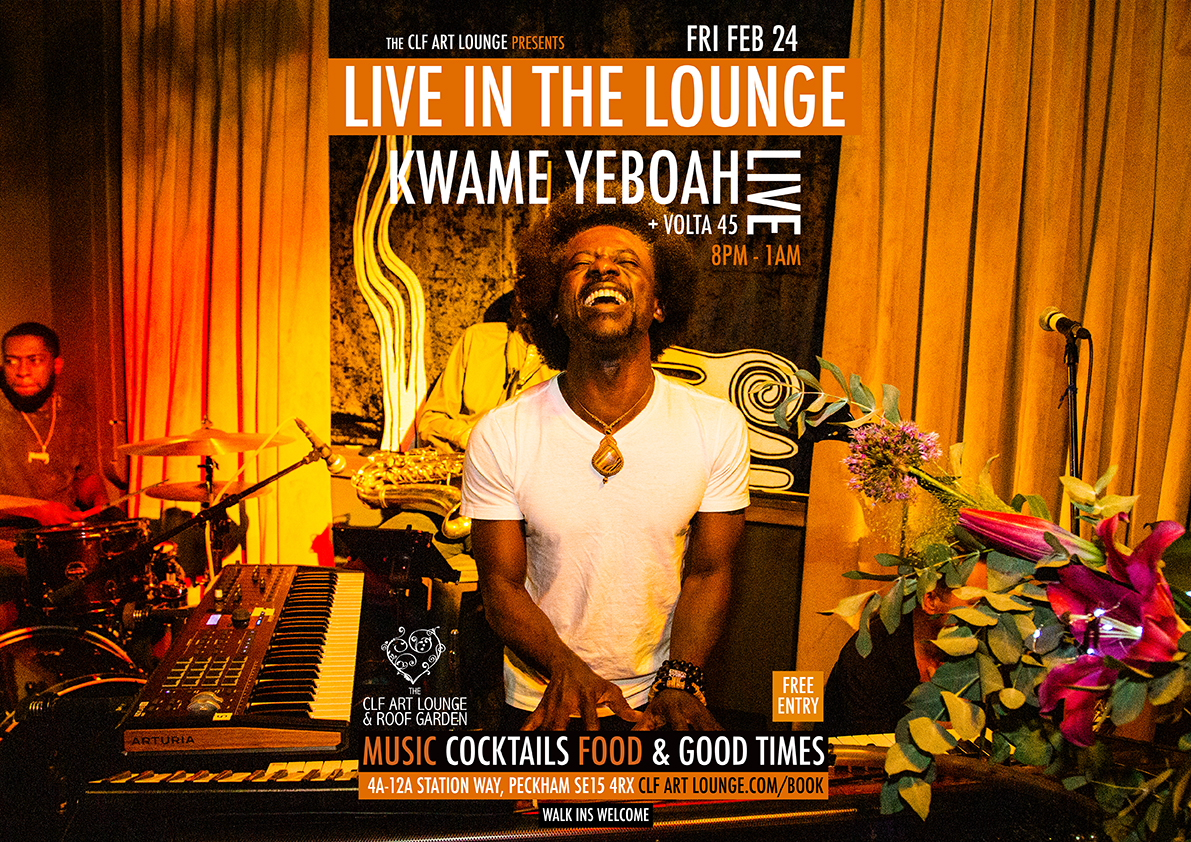 Fri Feb 24 - Kwame Yeboah Live In The Lounge, Free Entry
