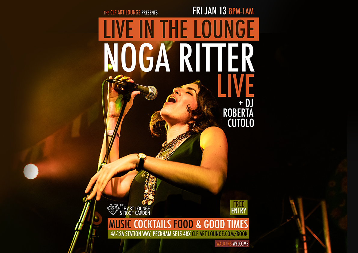 Fri Jan 13 - Noga Ritter Quartet - Live In The Lounge + DJ Roberta Cutolo, Free Entry