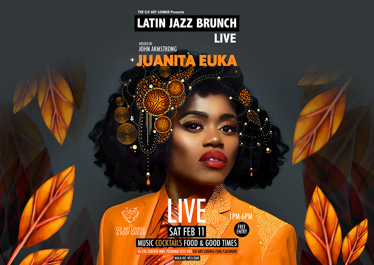 Sat Feb 11 - Latin Jazz Brunch Live with Juanita Euka (Live) + John Armstrong, Free Entry