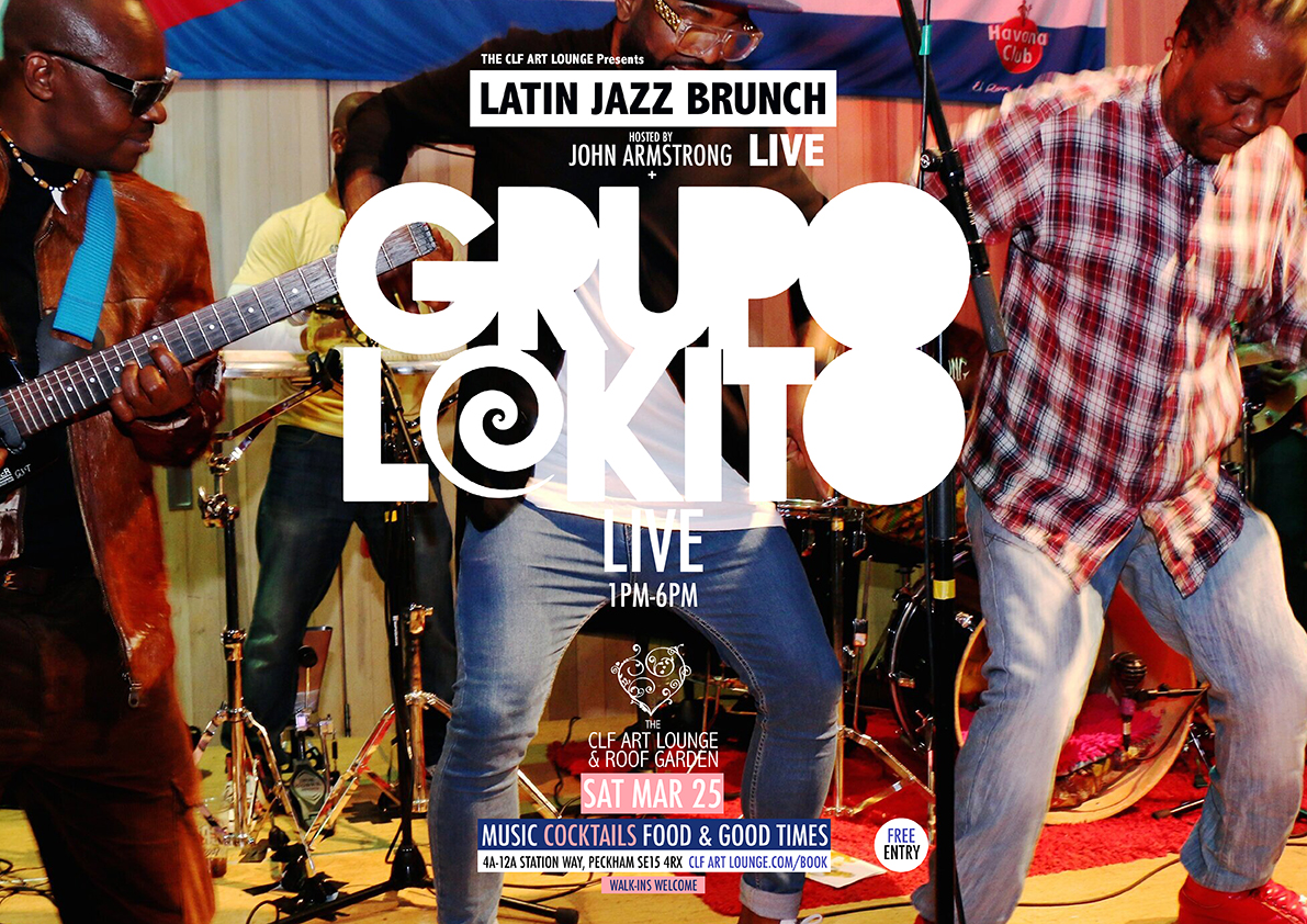 GRUPO LOKITO perform live up on the spacious covered roof - creating a modern-day cocktail of two of the great world musics; Fusing blistering contemporary Congolese grooves with the fire of Cuban music, alongside DJ JOHN ARMSTRONG dropping it tropically hot. 