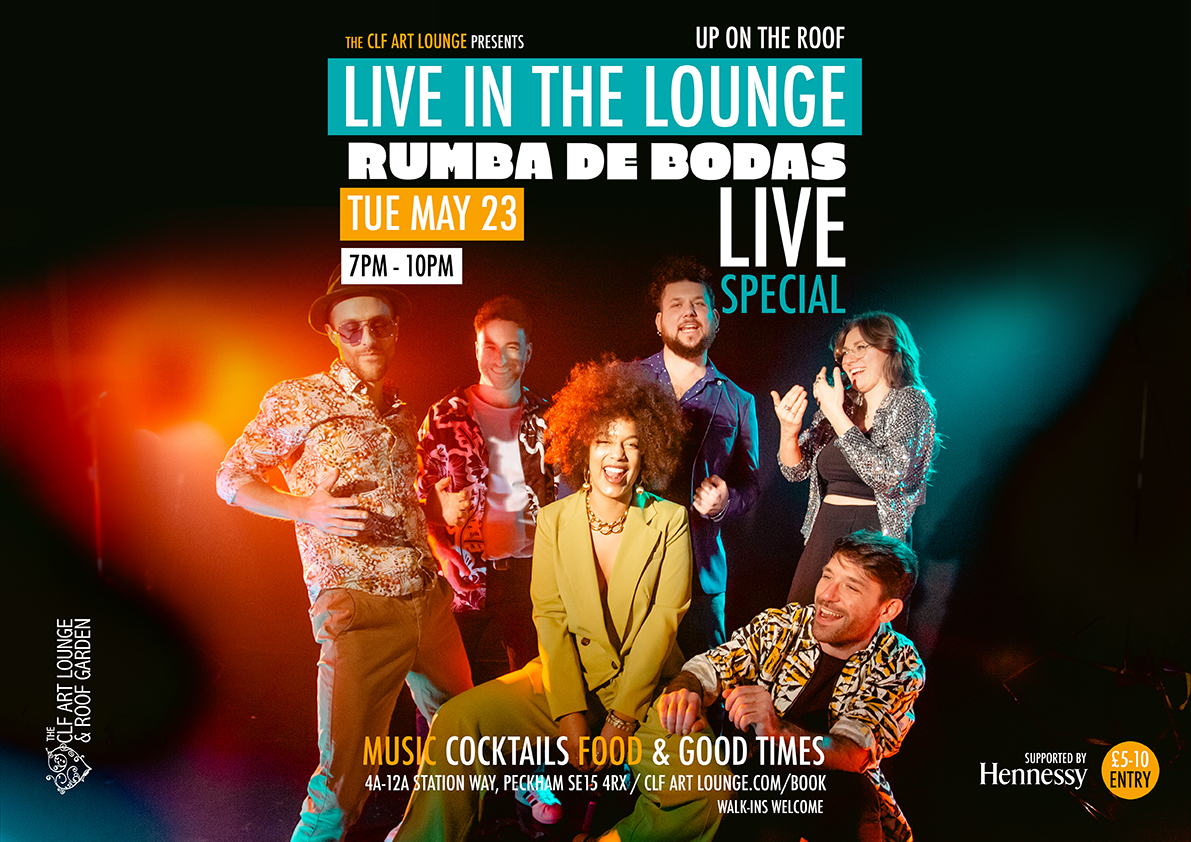 Live In The Lounge presents a very special mid week concert featuring Bologna based Eclectic Latin, Funk, Ska infused 8 piece band Rumba De Bodas (Live). Gonna be a totally tropical affair!