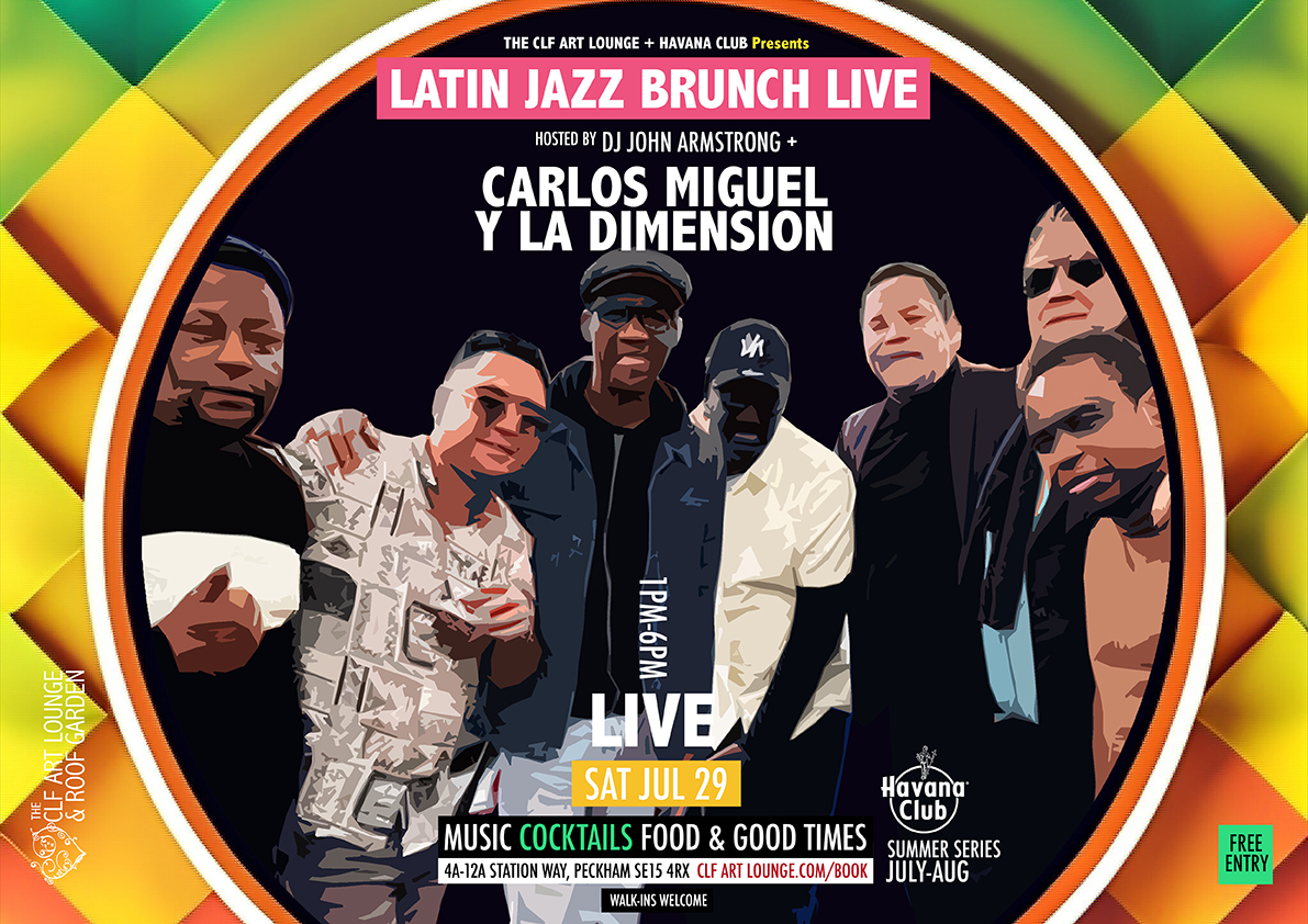 CARLOS MIGUEL Y LA DIMENSION, a bonafide all-star group playing an exhilarating Latin Mix of Timba, Merengue, Cumbia and beyond (LIVE)