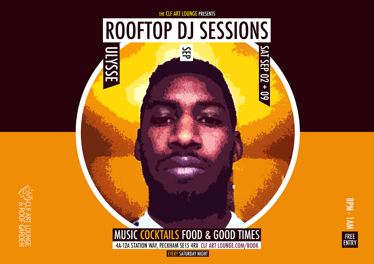 Saturday Night Rooftop DJ Sessions with Ulysse, Free Entry