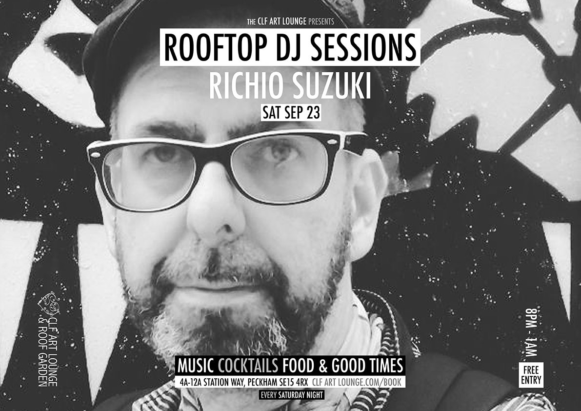Sat Sep 23 - DJ Richio Suzuki Saturday Night Rooftop Session, Free Entry