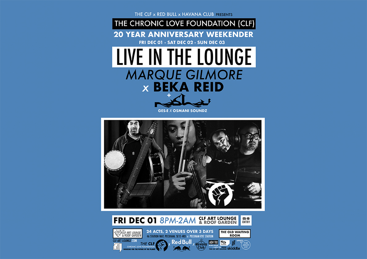 Fri Dec 01 - Marque Gilmore x Beka Reid Live In The Lounge + Nasha DJs
