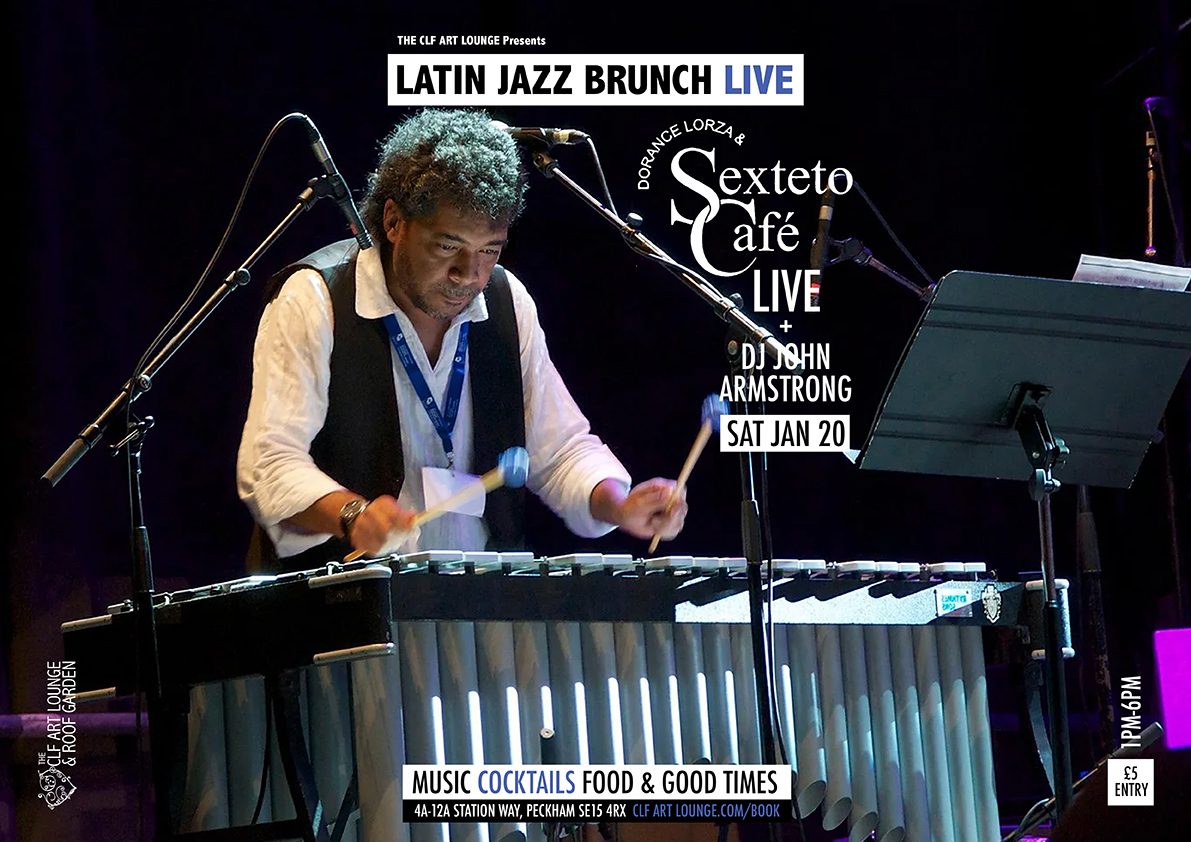 Latin Jazz Brunch Live continues to take you tropically higher, as we welcome the return of legendary Colombian musical maestro and salsa don, Dorance Lorza & Sexteto Cafe for a Live rooftop good time session + DJ John Armstrong.