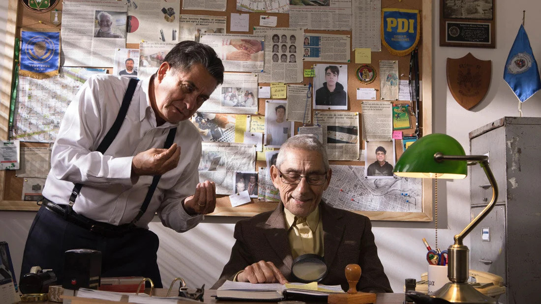 Still from THE MOLE AGENT, by Maite Alberdi