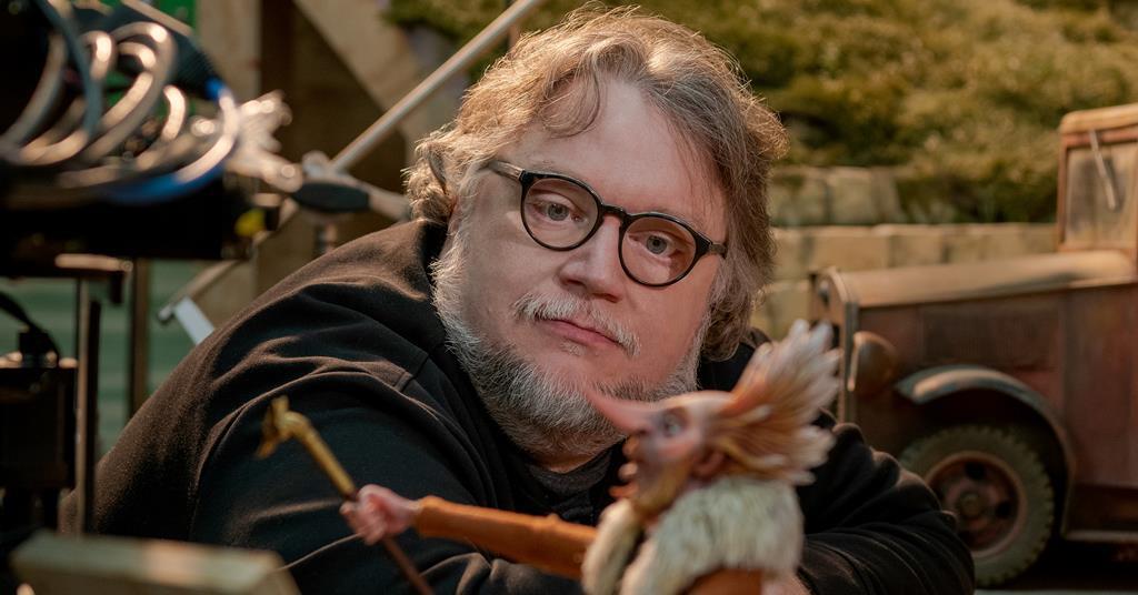 Guillermo del Toro on set in Pinocchio