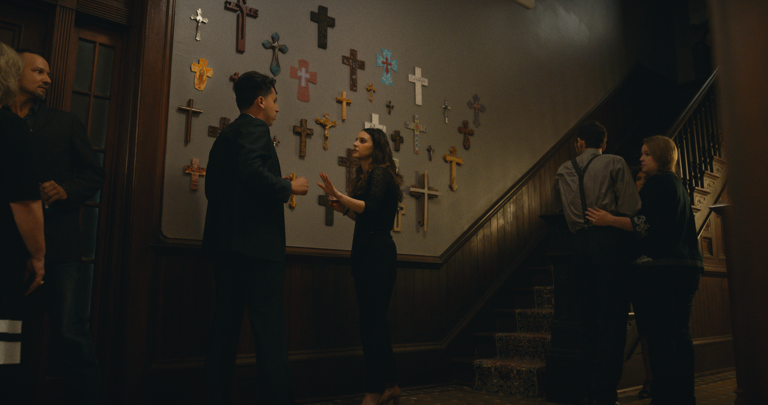 Natalia Villegas at a stranger's funeral 